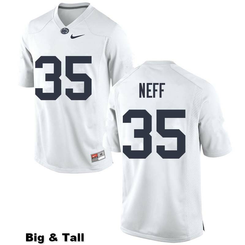 NCAA Nike Men's Penn State Nittany Lions Jestri Neff #35 College Football Authentic Big & Tall White Stitched Jersey CKG2098LP